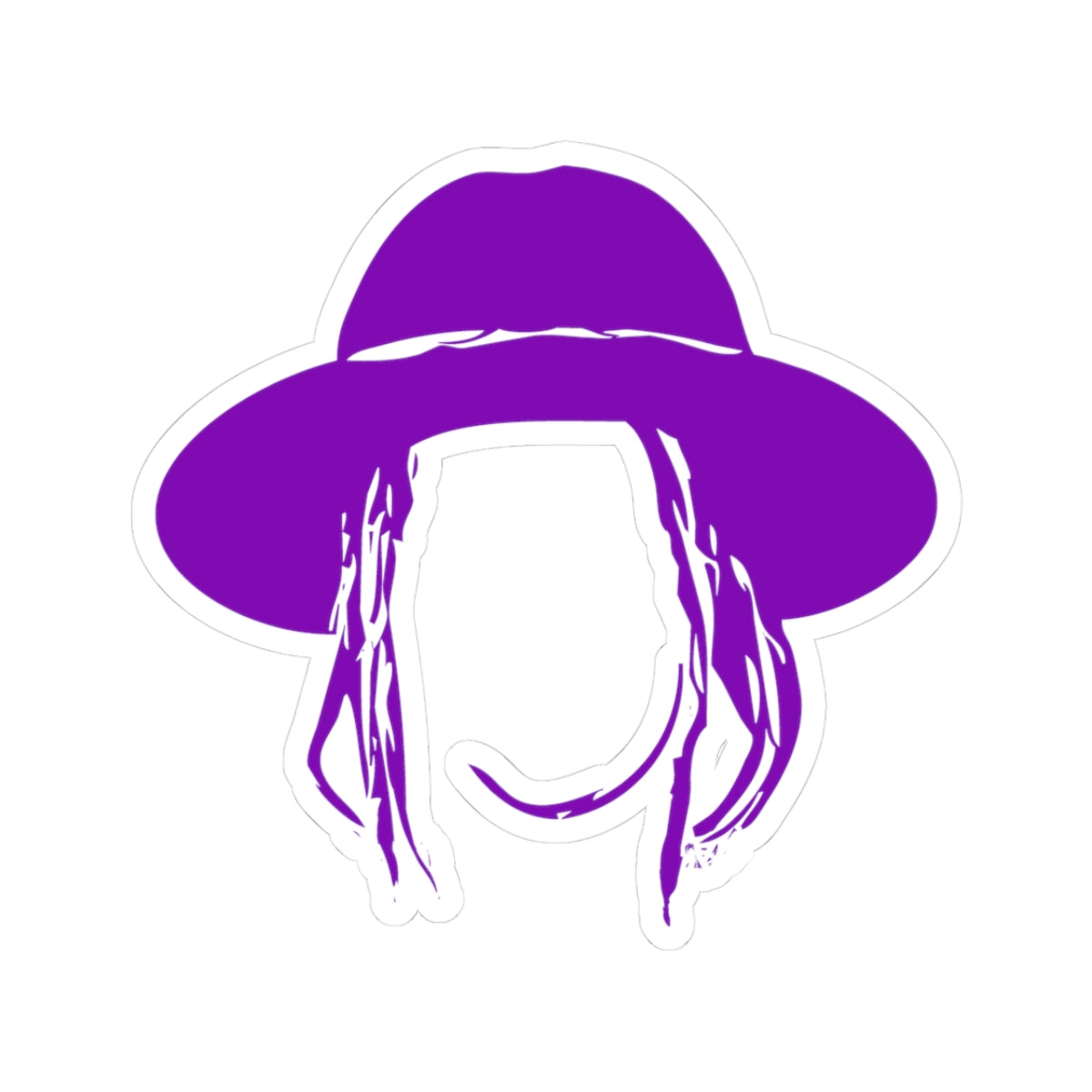 Taj Farrant Hat Logo Sticker: Purple