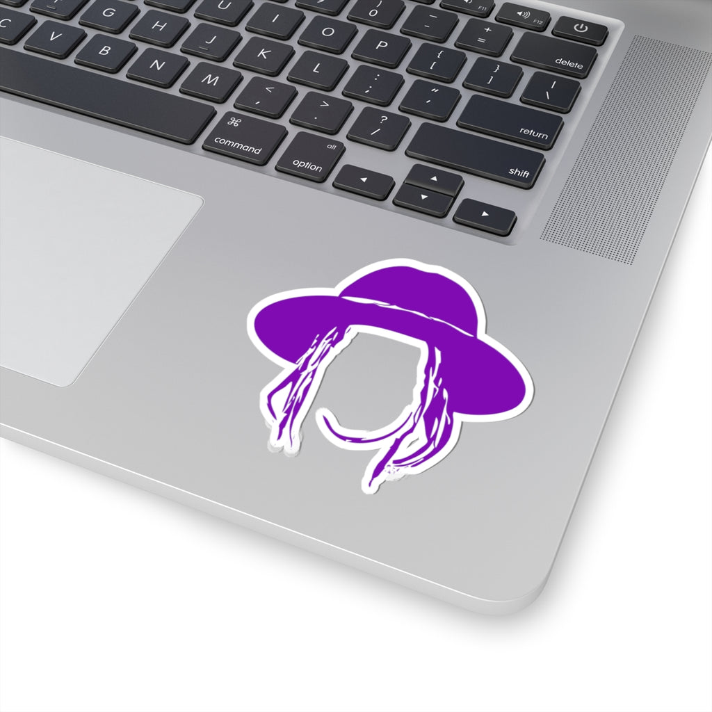 Taj Farrant Hat Logo Sticker: Purple