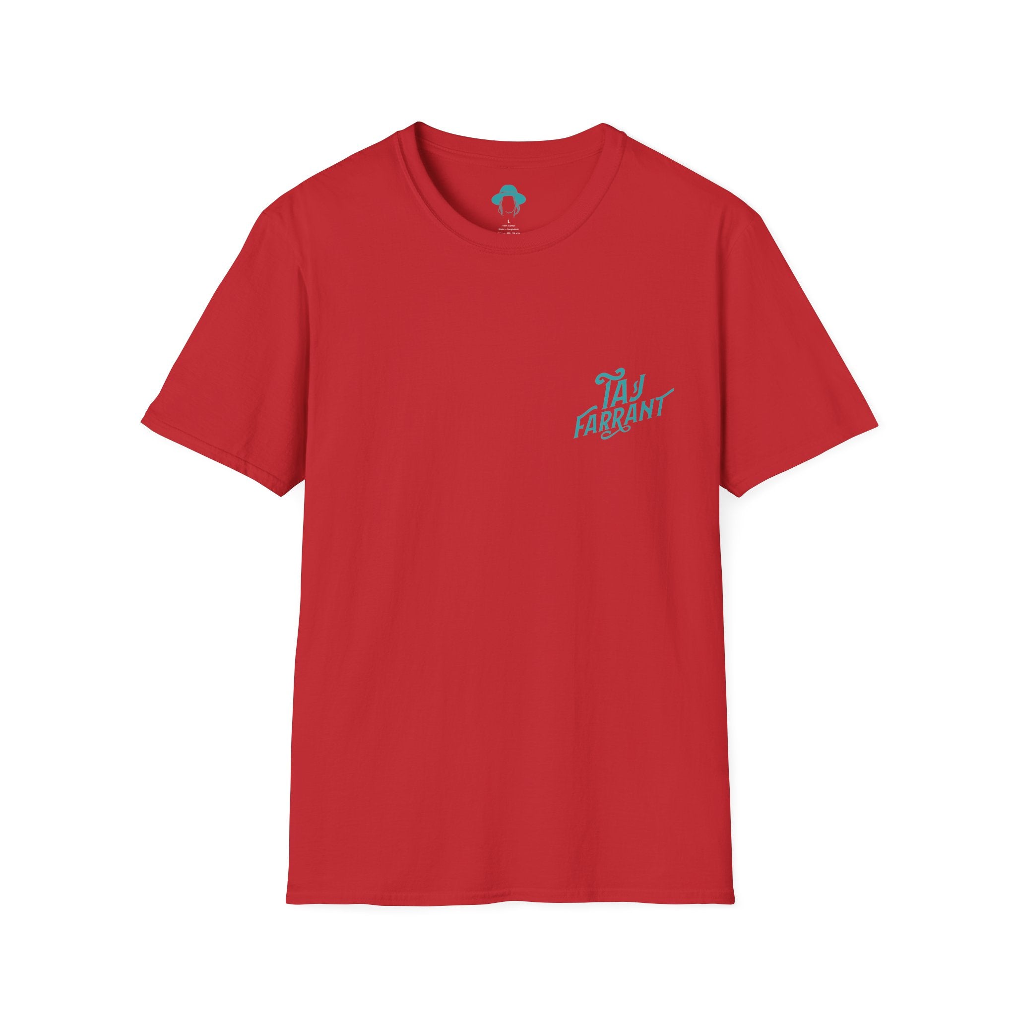 Taj Farrant Teal Logo: Unisex Softstyle T-Shirt