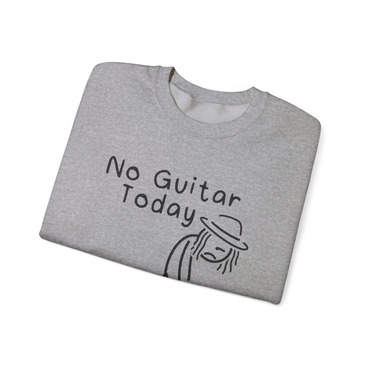 No Guitar Taj Stick Figure Sweatshirt
