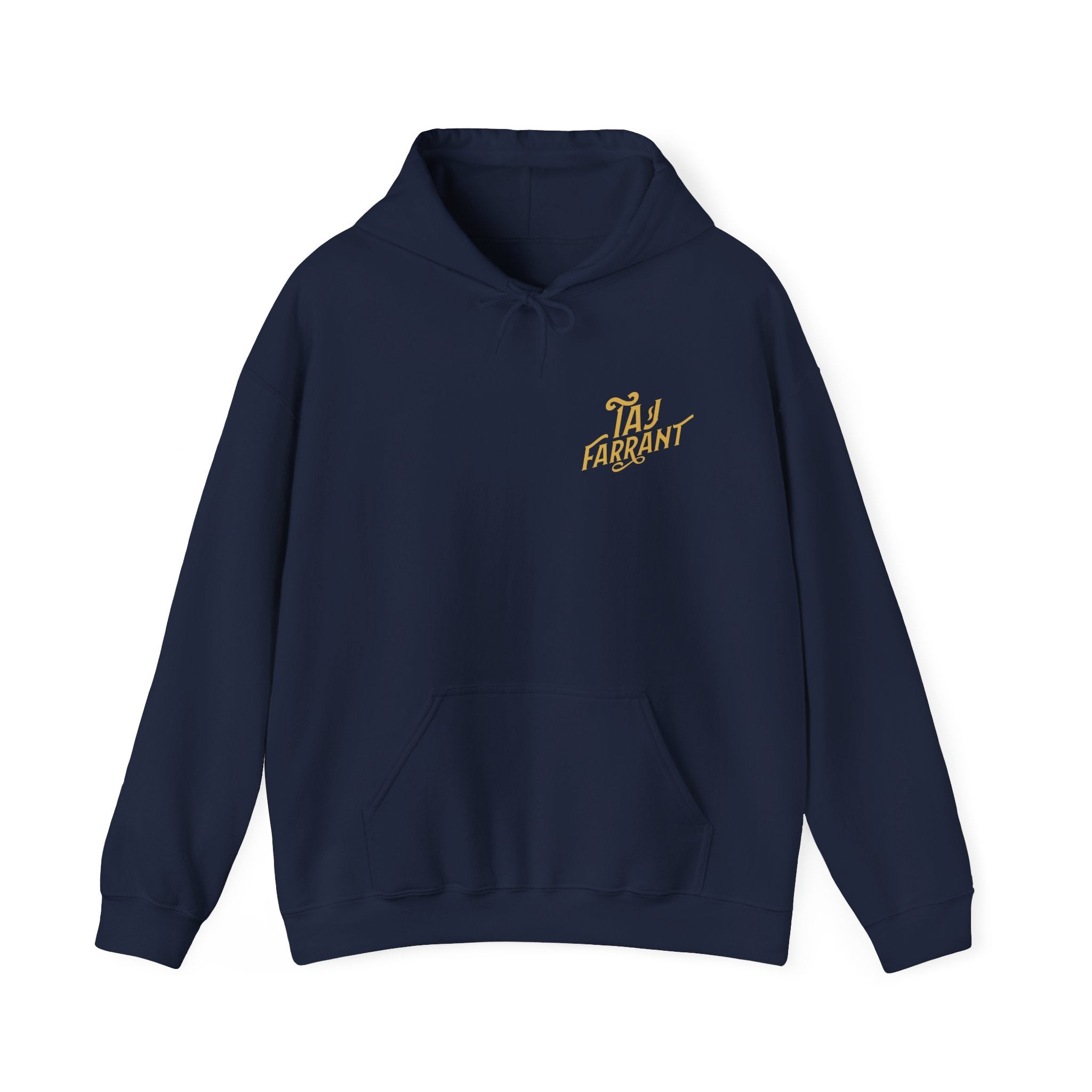 Taj Farrant Gold Logo: Unisex Heavy Blend™ Hooded Sweatshirt