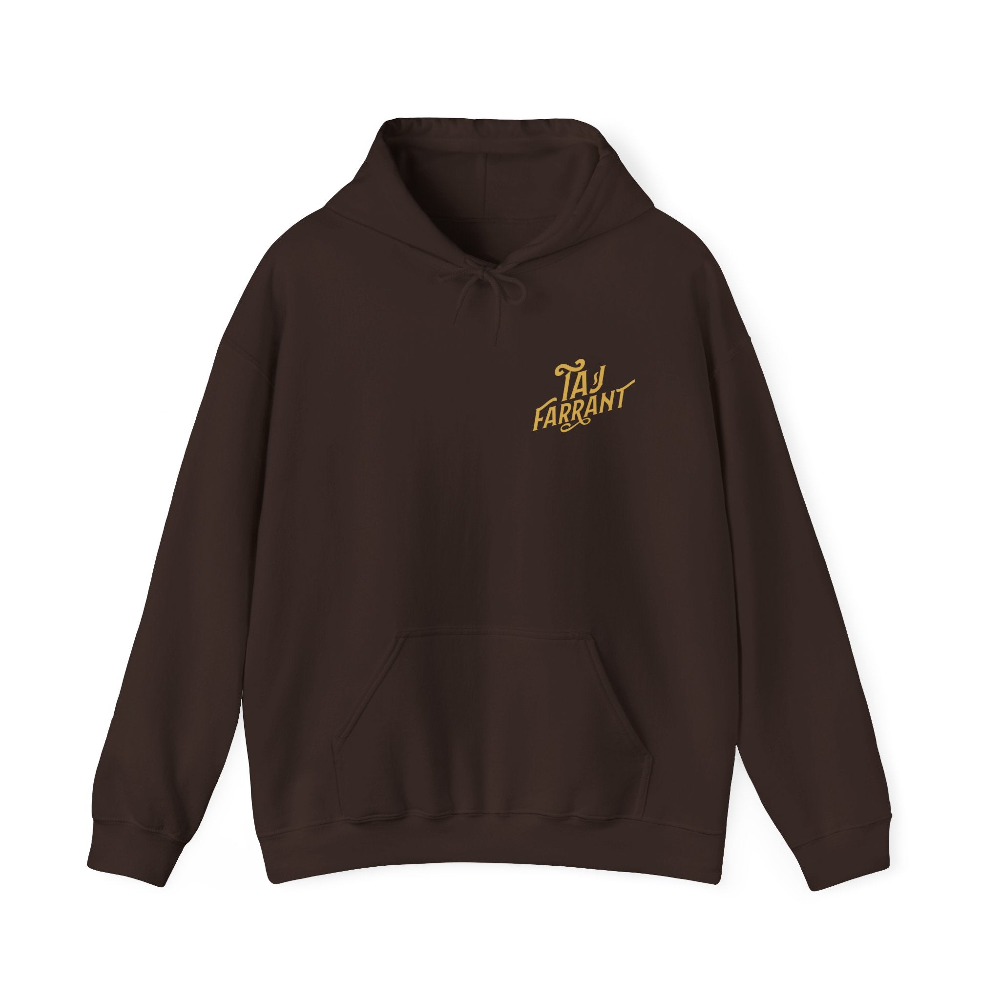 Taj Farrant Gold Logo: Unisex Heavy Blend™ Hooded Sweatshirt