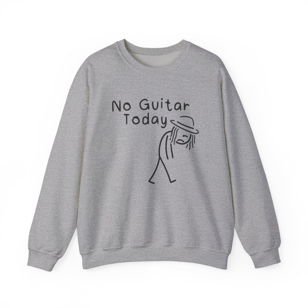 No Guitar Taj Stick Figure Sweatshirt