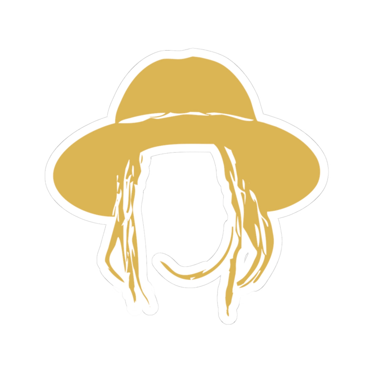 Taj Farrant Hat Logo Sticker: Gold