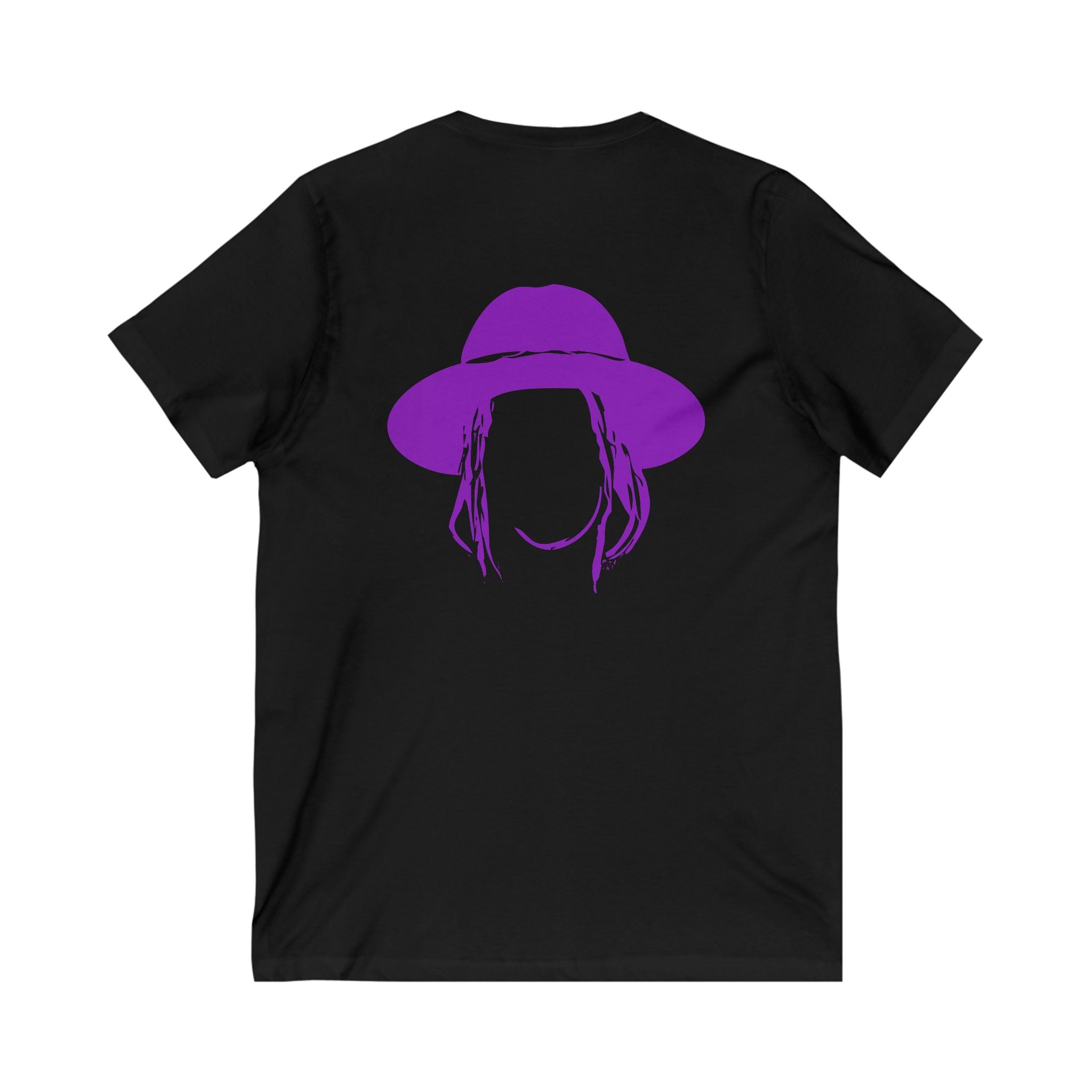 Taj Farrant Purple Logo: Unisex V-Neck Tee