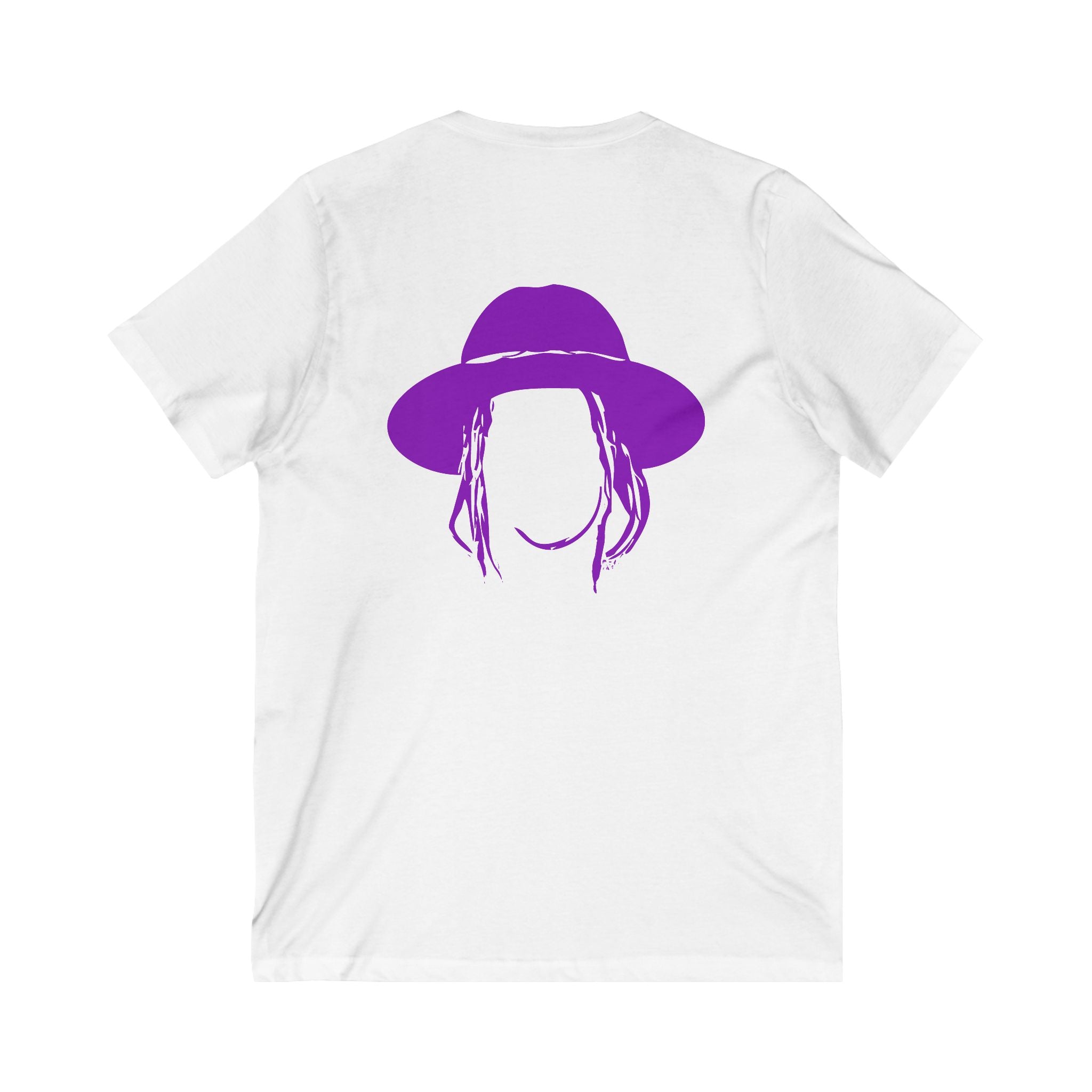 Taj Farrant Purple Logo: Unisex V-Neck Tee