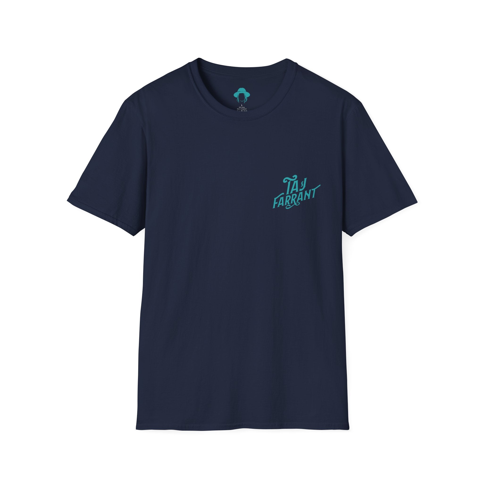 Taj Farrant Teal Logo: Unisex Softstyle T-Shirt