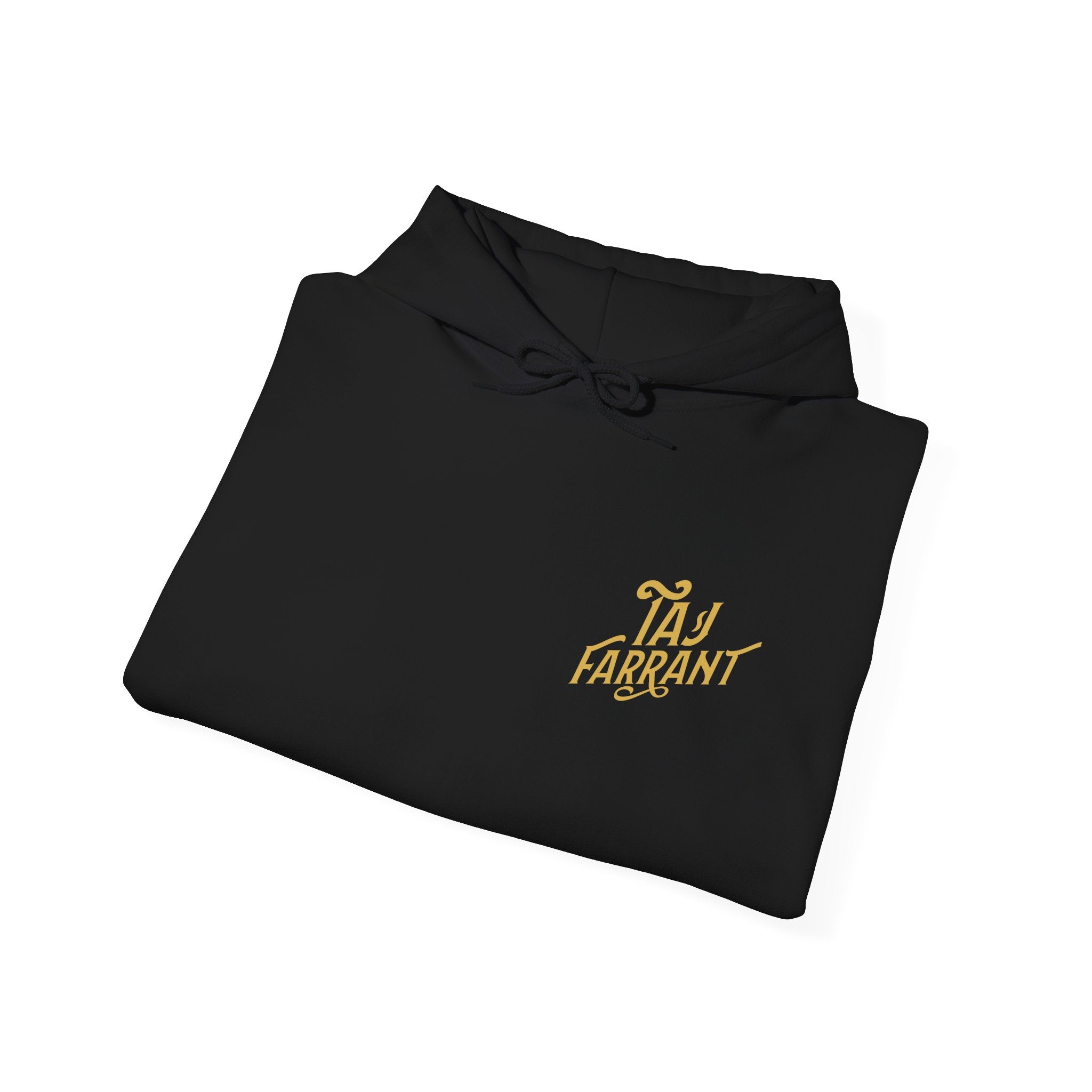 Taj Farrant Gold Logo: Unisex Heavy Blend™ Hooded Sweatshirt