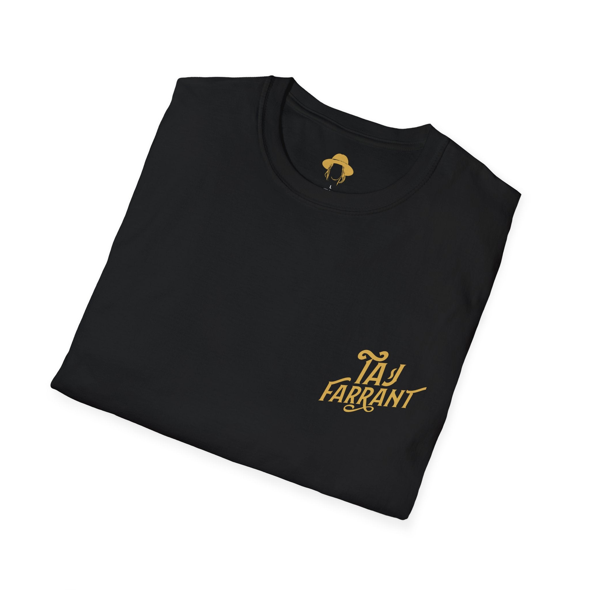 Taj Farrant Gold Logo: Unisex Softstyle T-Shirt