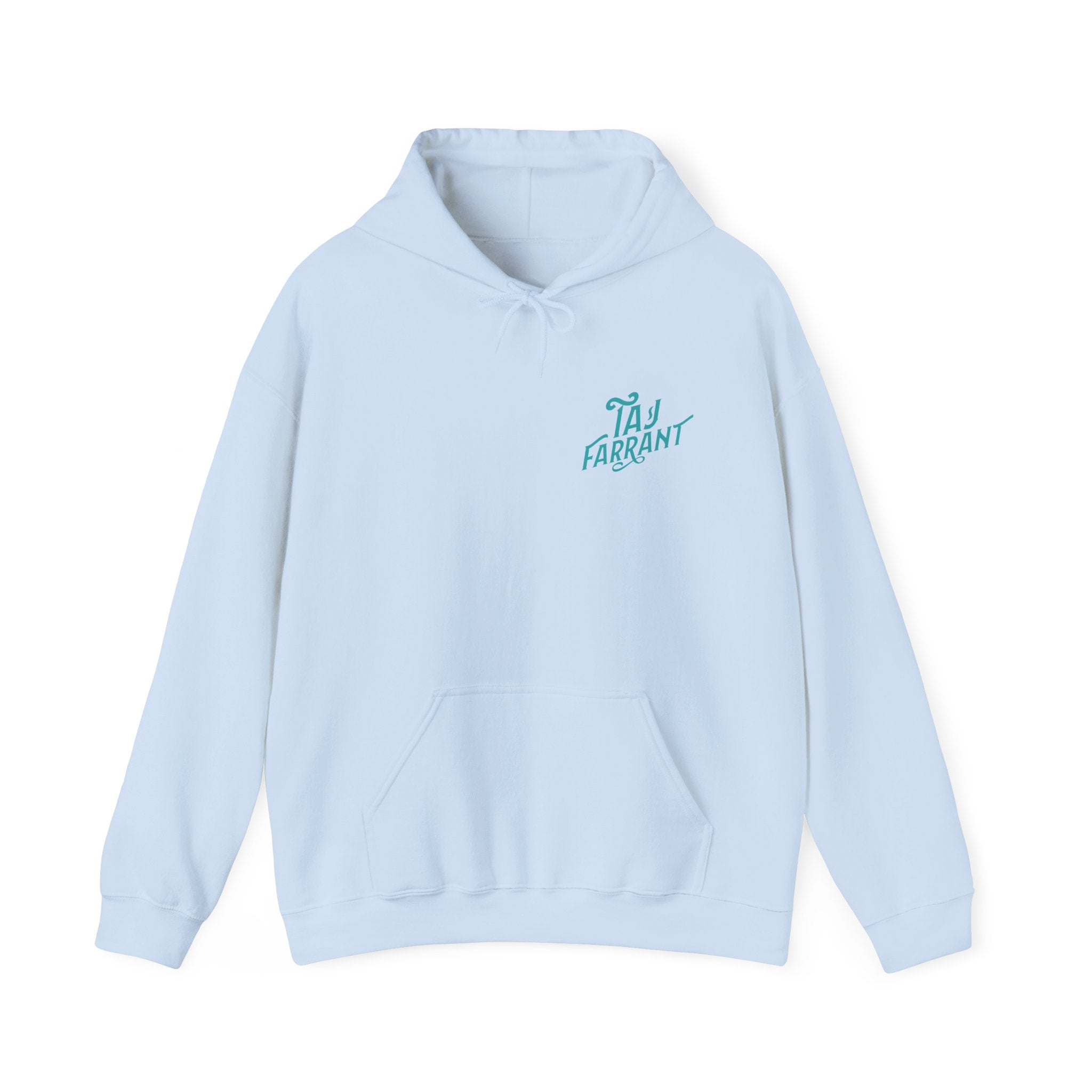 Taj Farrant Teal Logo: Unisex Heavy Blend™ Hooded Sweatshirt