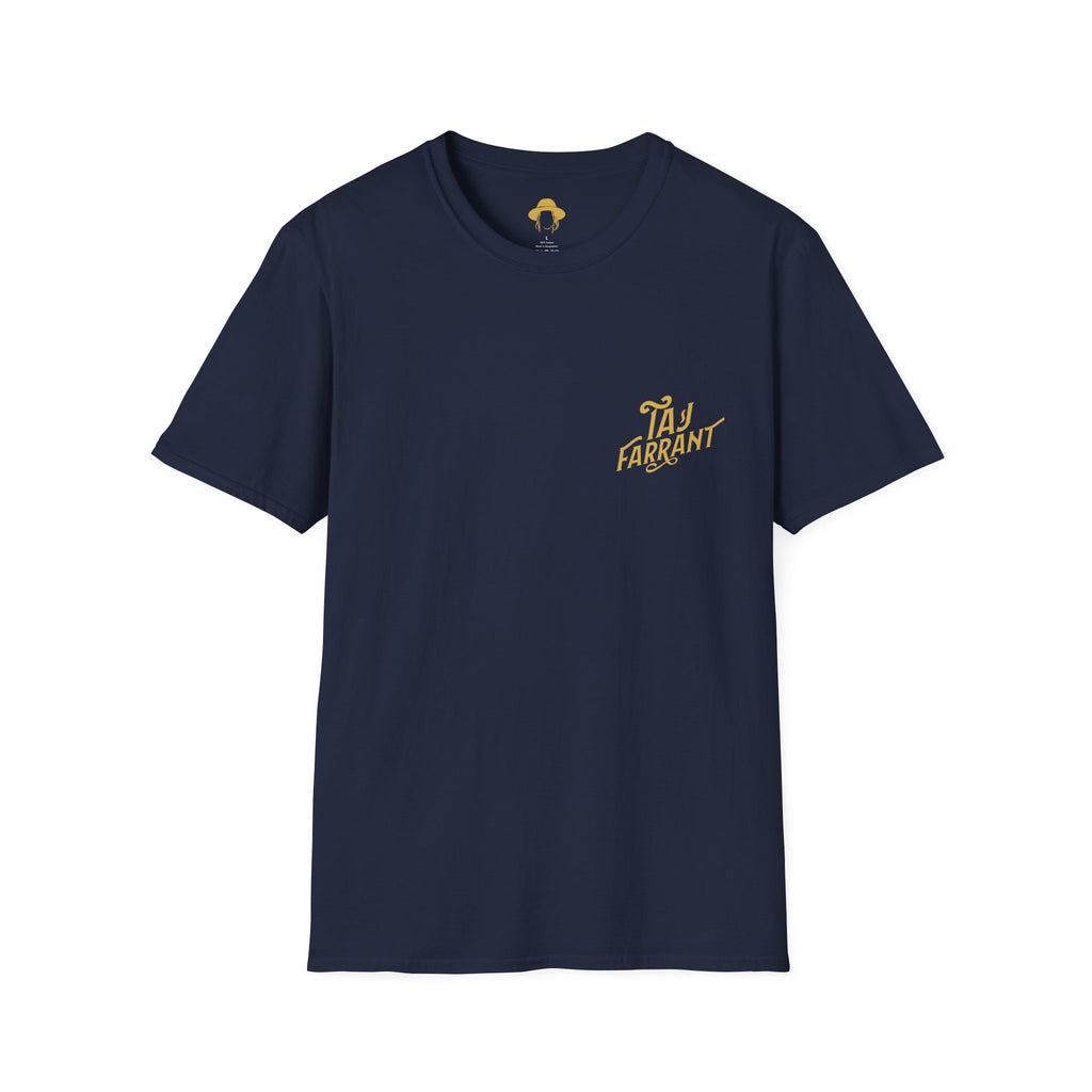Taj Farrant Gold Logo: Unisex Softstyle T-Shirt