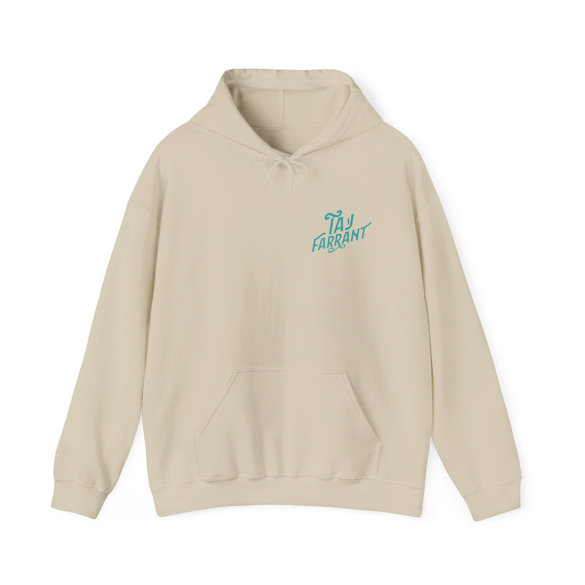 Taj Farrant Teal Logo: Unisex Heavy Blend™ Hooded Sweatshirt