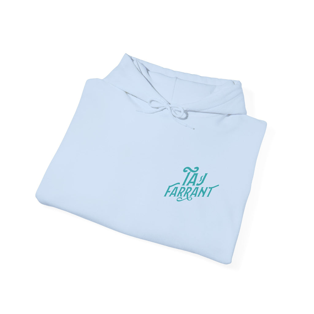 Taj Farrant Teal Logo: Unisex Heavy Blend™ Hooded Sweatshirt
