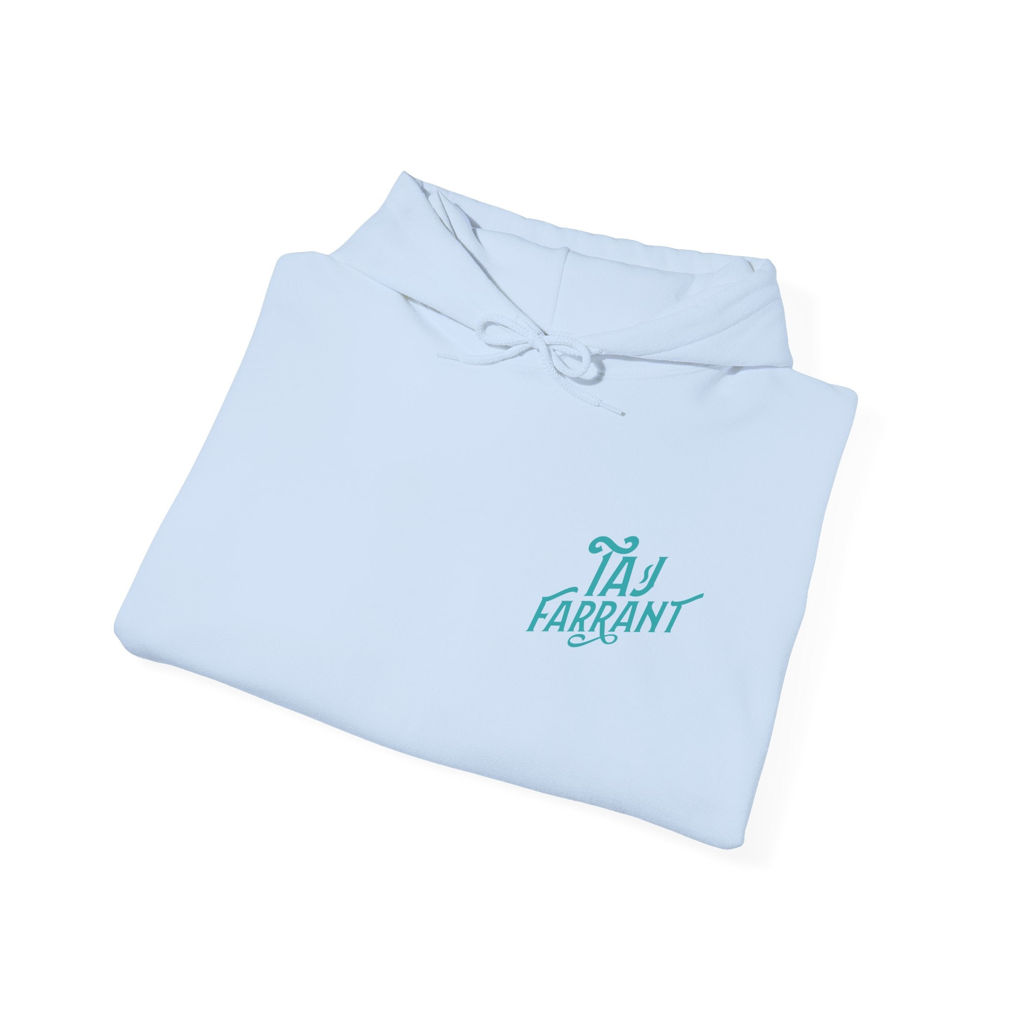 Taj Farrant Teal Logo: Unisex Heavy Blend™ Hooded Sweatshirt