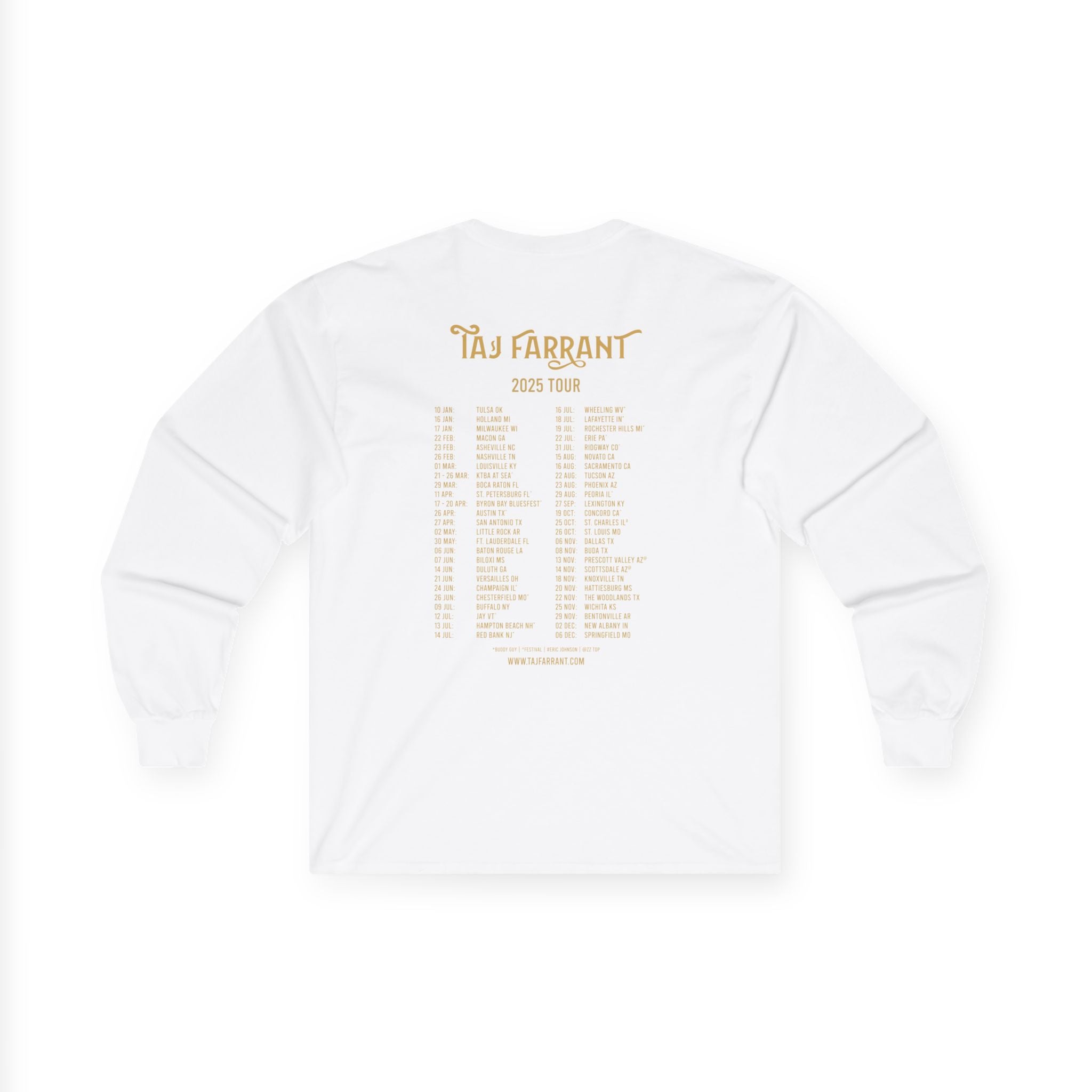 Taj Farrant 2025 Tour Long Sleeve 1 (Unisex)