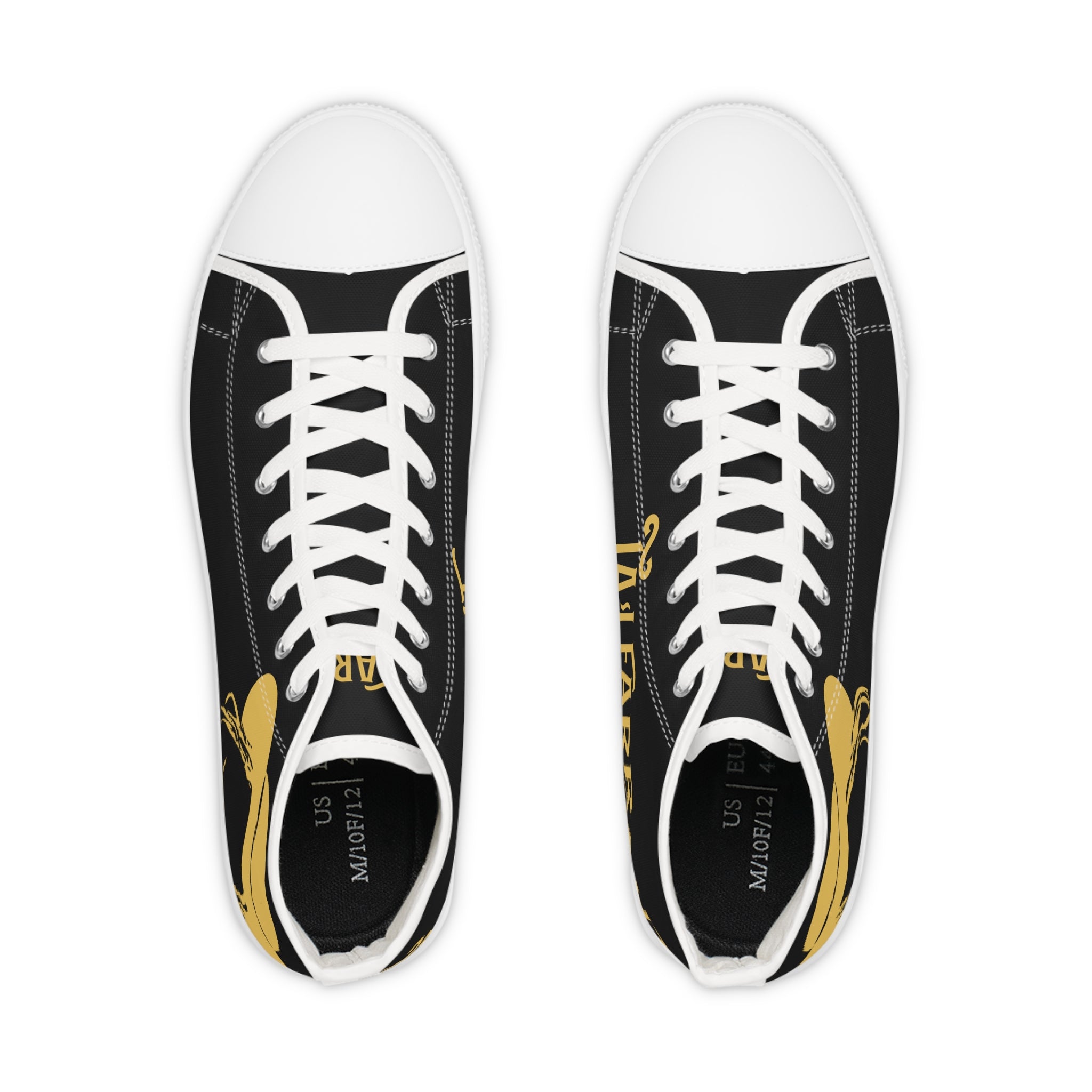 Men's Black N Gold HighTops