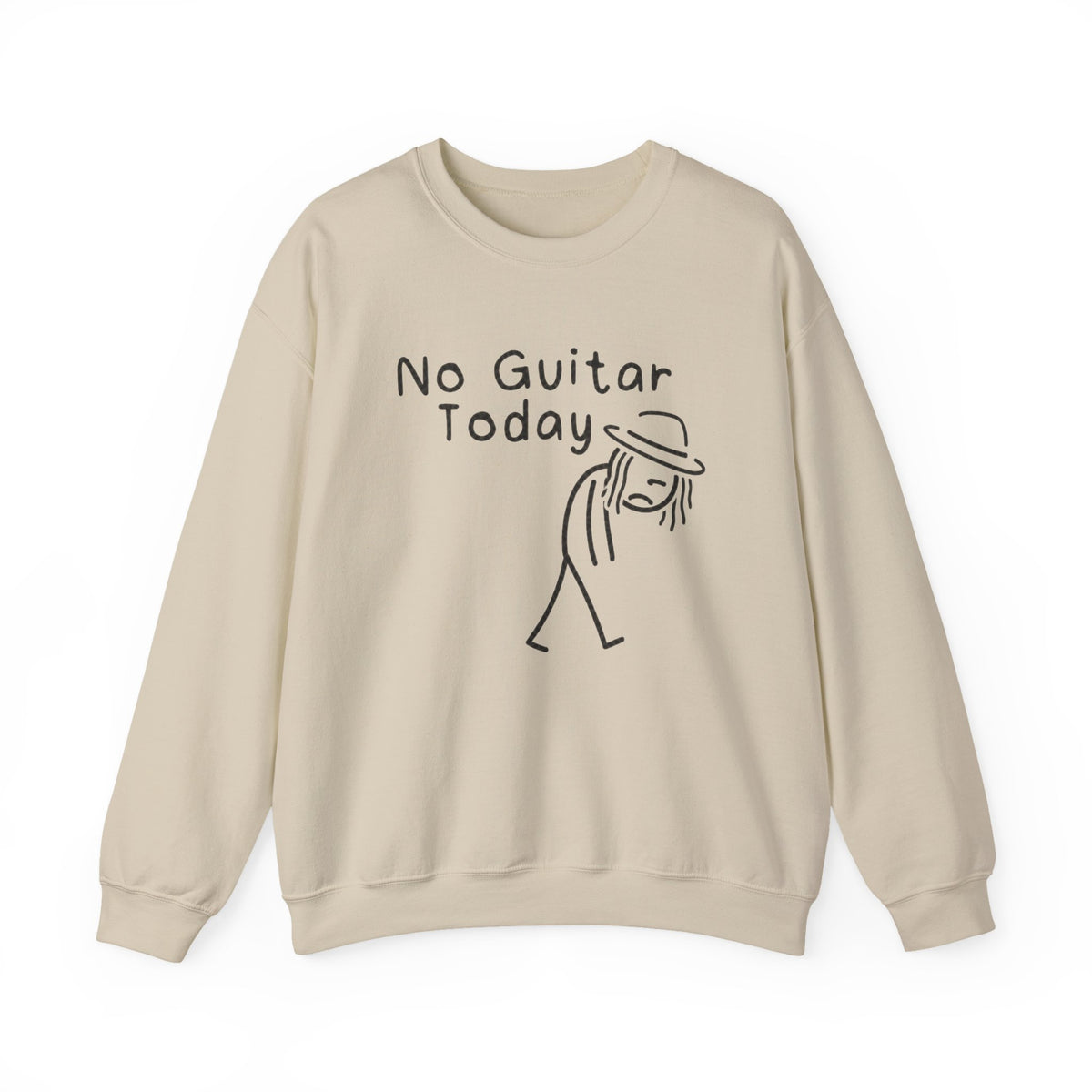 No Guitar Taj Stick Figure Sweatshirt