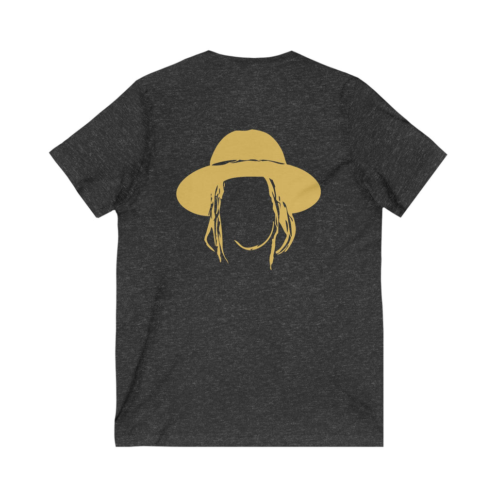 Taj Farrant Gold Logo: Unisex V-Neck Tee