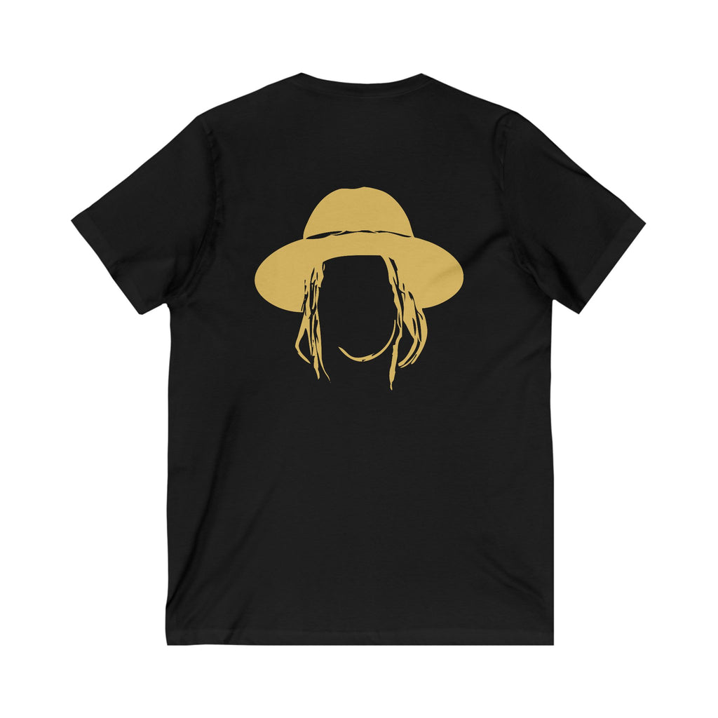 Taj Farrant Gold Logo: Unisex V-Neck Tee
