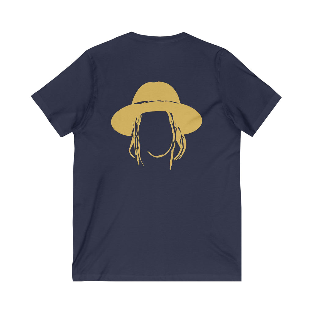 Taj Farrant Gold Logo: Unisex V-Neck Tee