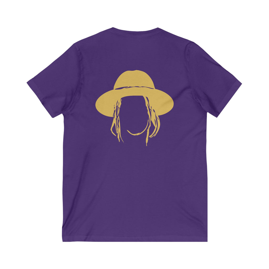 Taj Farrant Gold Logo: Unisex V-Neck Tee