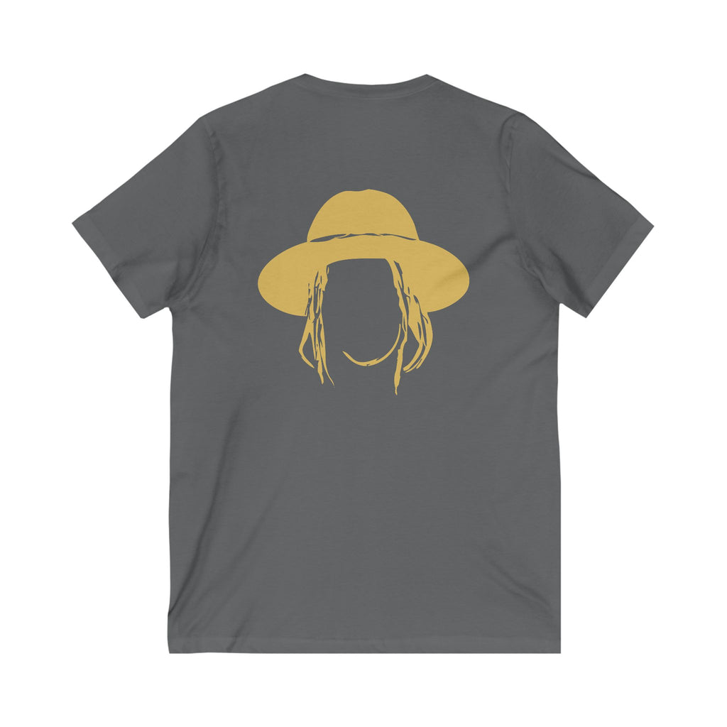 Taj Farrant Gold Logo: Unisex V-Neck Tee