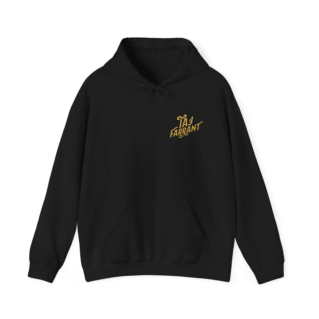 Taj Farrant Gold Logo: Unisex Heavy Blend™ Hooded Sweatshirt