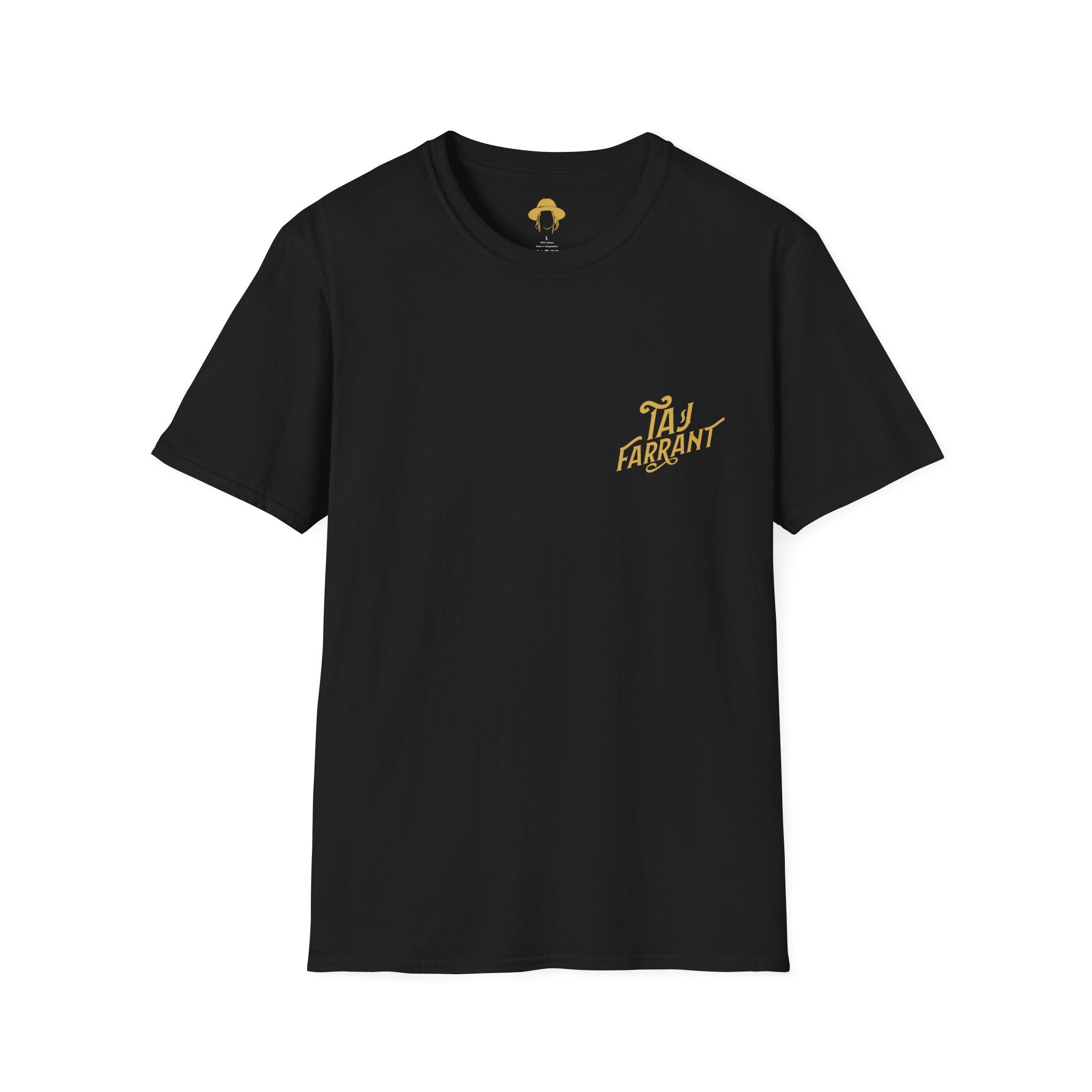 Taj Farrant Gold Logo: Unisex Softstyle T-Shirt