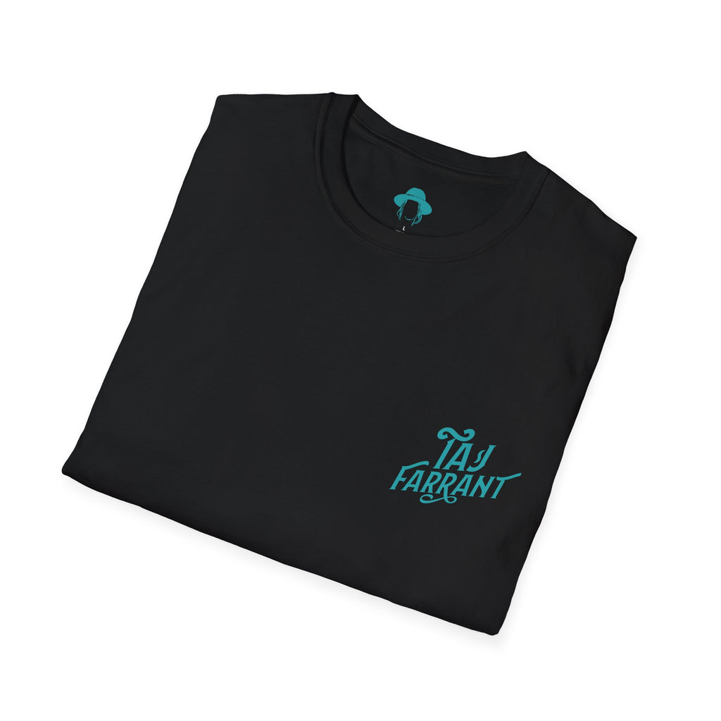 Taj Farrant Teal Logo: Unisex Softstyle T-Shirt