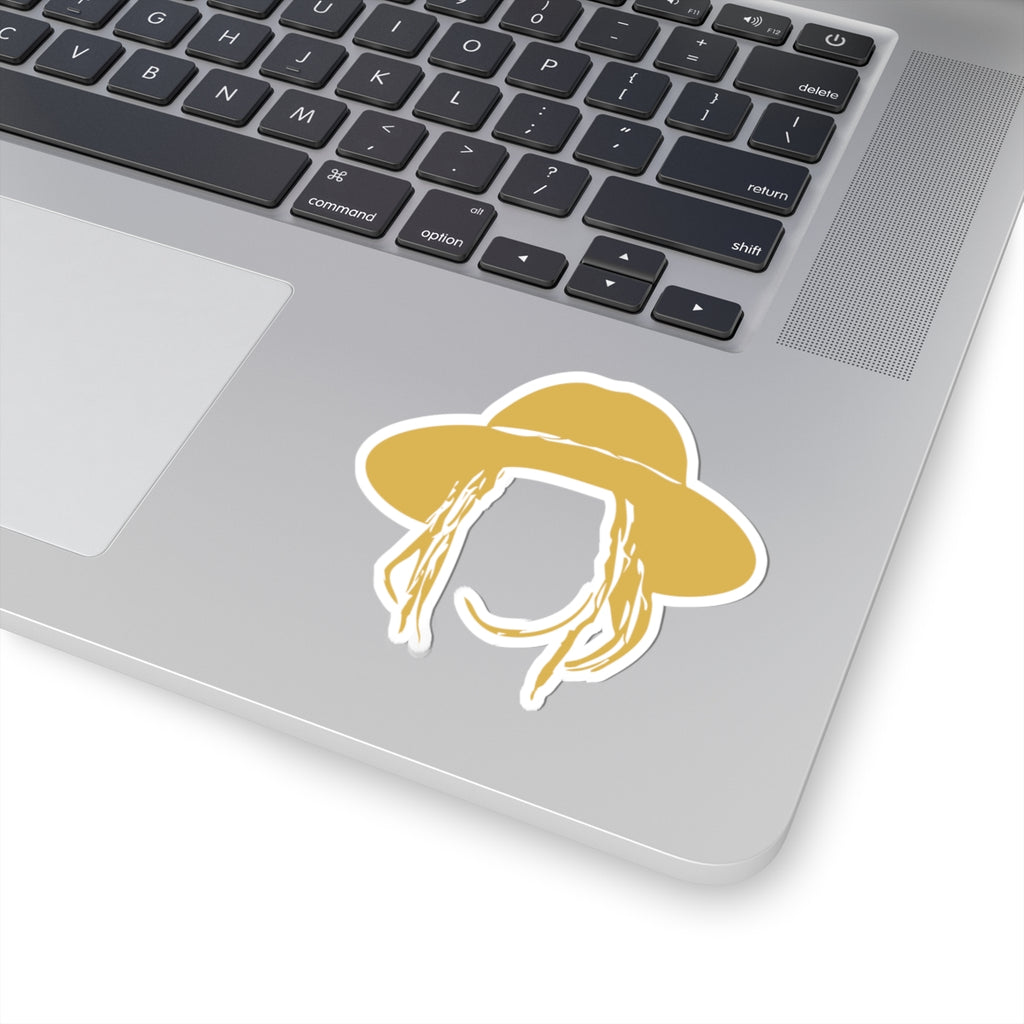 Taj Farrant Hat Logo Sticker: Gold
