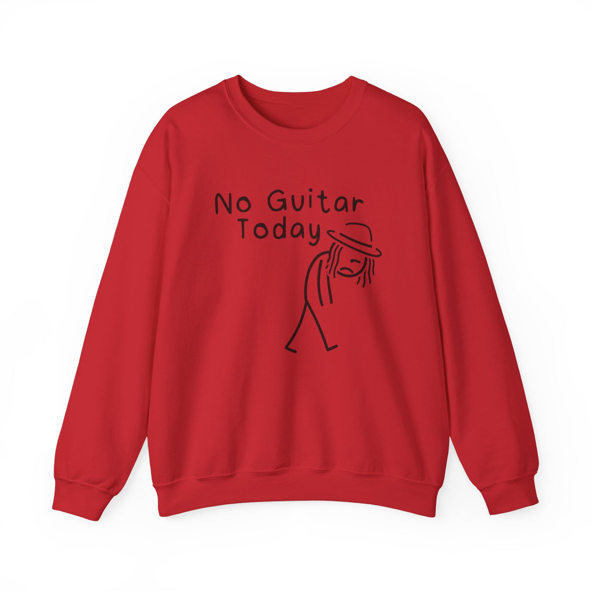 No Guitar Taj Stick Figure Sweatshirt