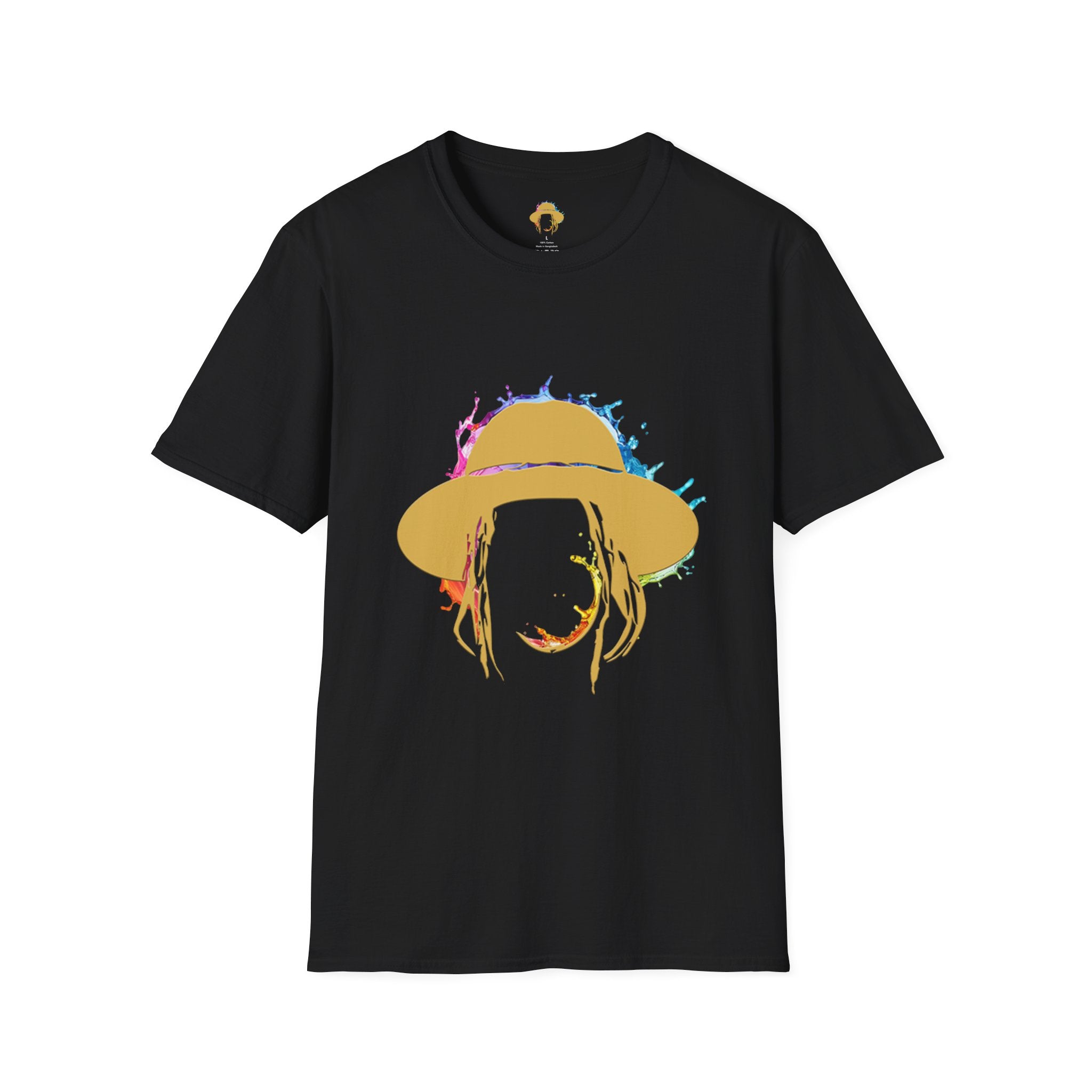 Rainbow Splash: Unisex Softstyle T-Shirt