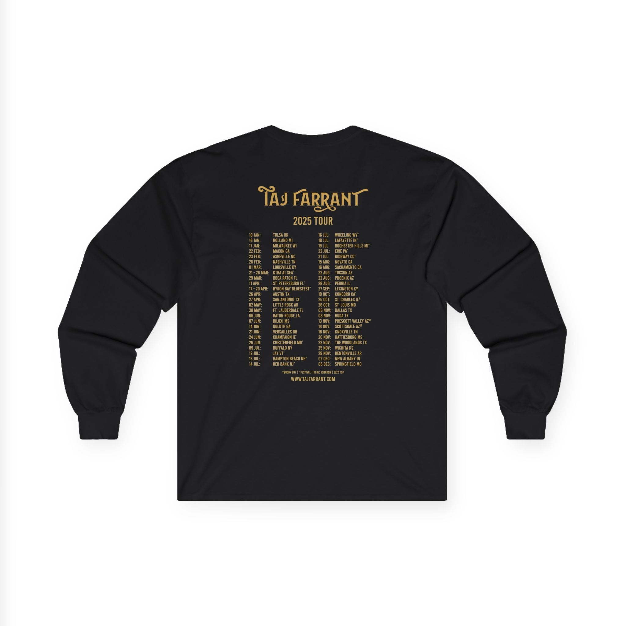 Taj Farrant 2025 Tour Long Sleeve 1 (Unisex)