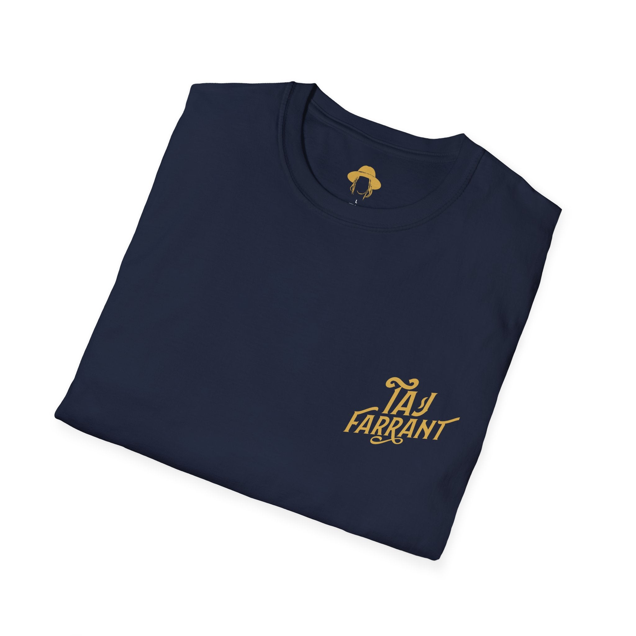 Taj Farrant Gold Logo: Unisex Softstyle T-Shirt