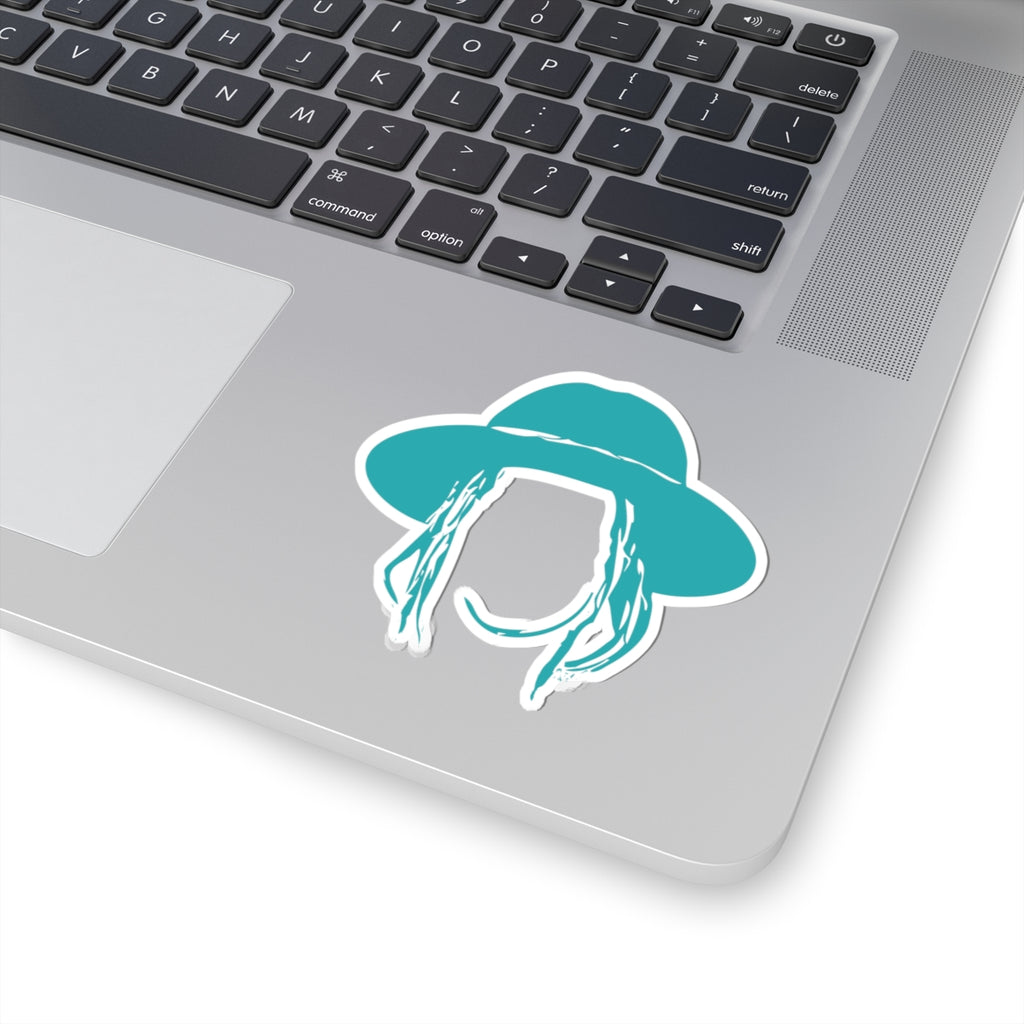 Taj Farrant Hat Logo Sticker: Teal