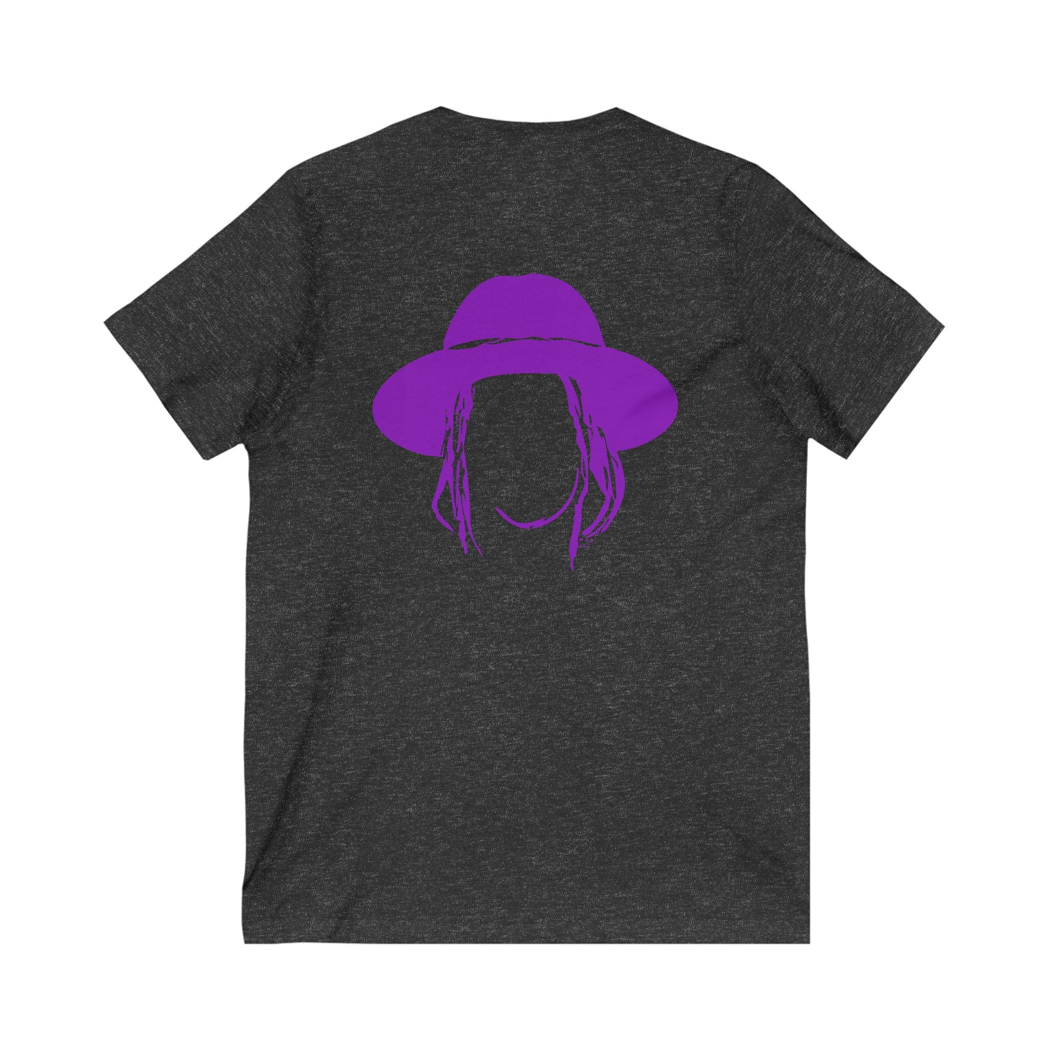 Taj Farrant Purple Logo: Unisex V-Neck Tee