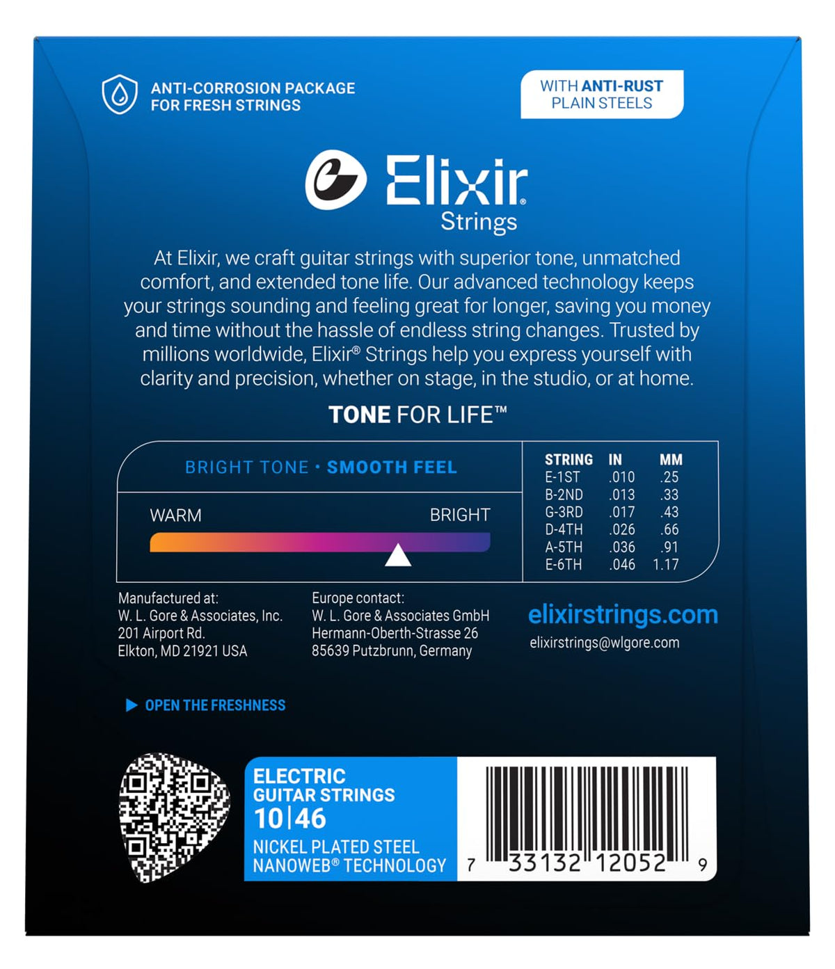 Elixir, Electric Guitar Strings, Nickel Plated Steel-NANOWEB, 4-Pack