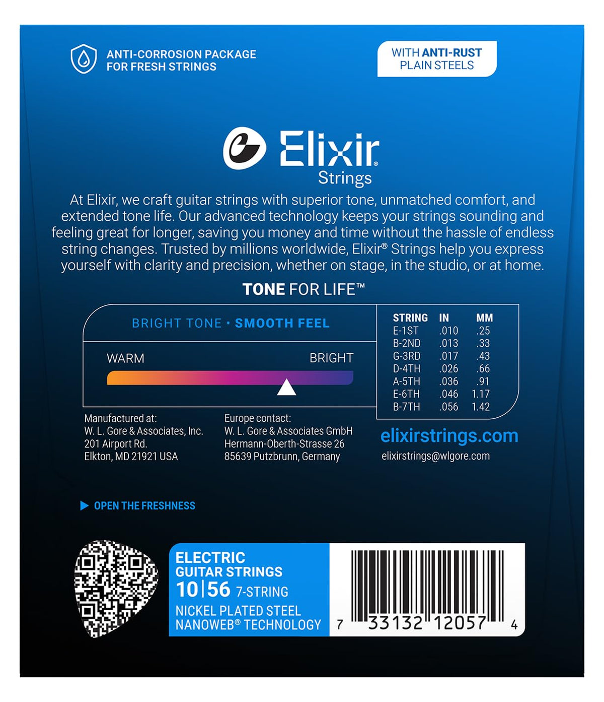 Elixir, Electric Guitar Strings, Nickel Plated Steel-NANOWEB, 4-Pack