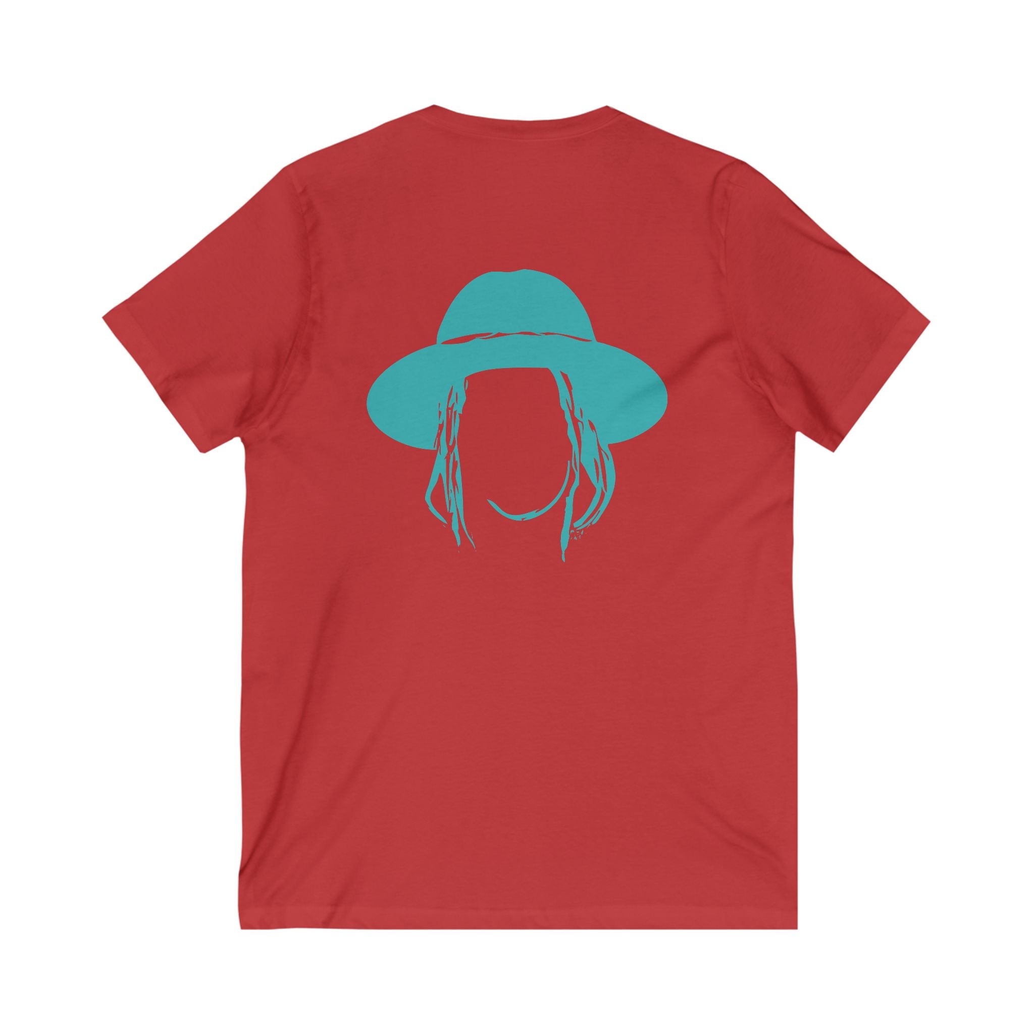 Taj Farrant Teal Logo: Unisex V-Neck Tee