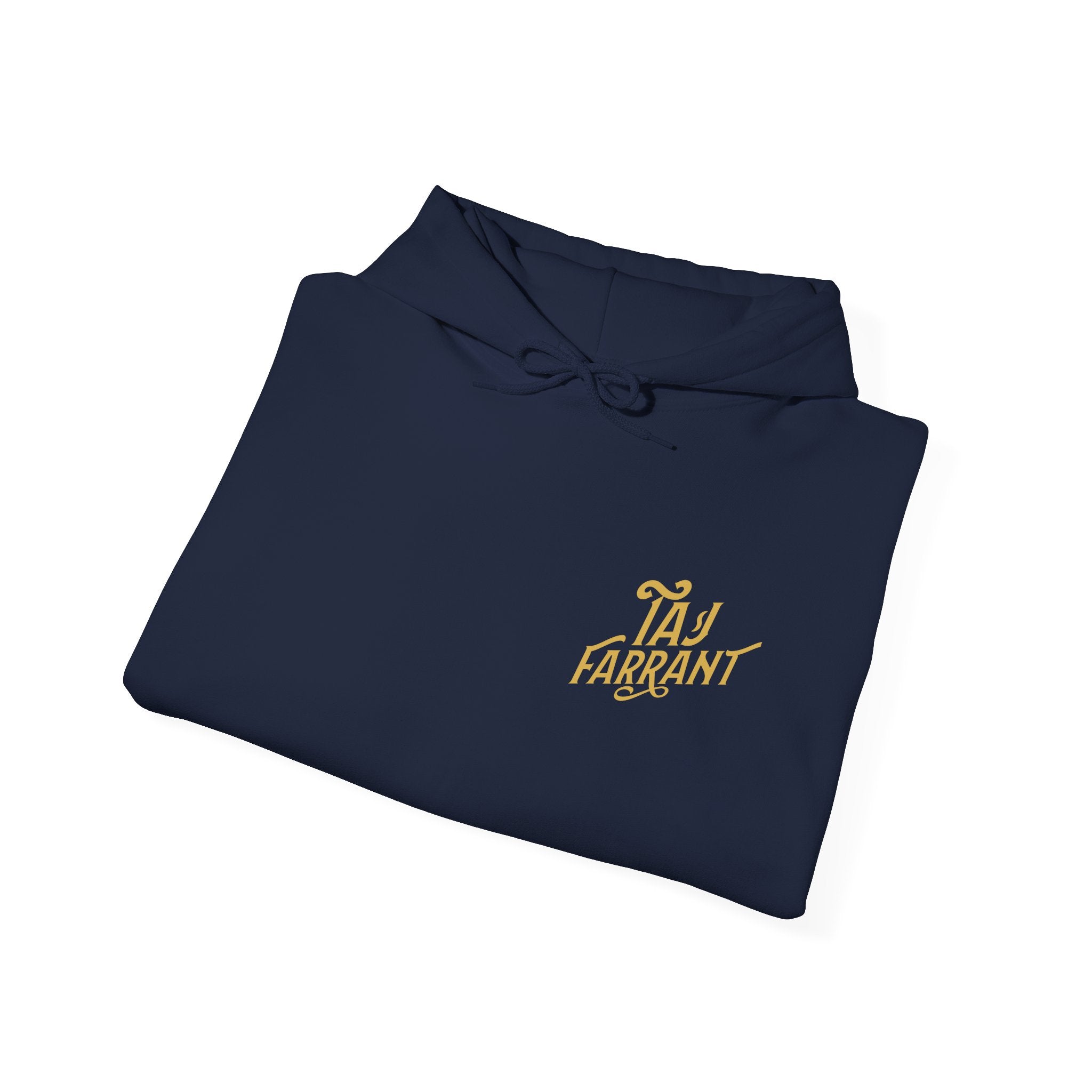 Taj Farrant Gold Logo: Unisex Heavy Blend™ Hooded Sweatshirt