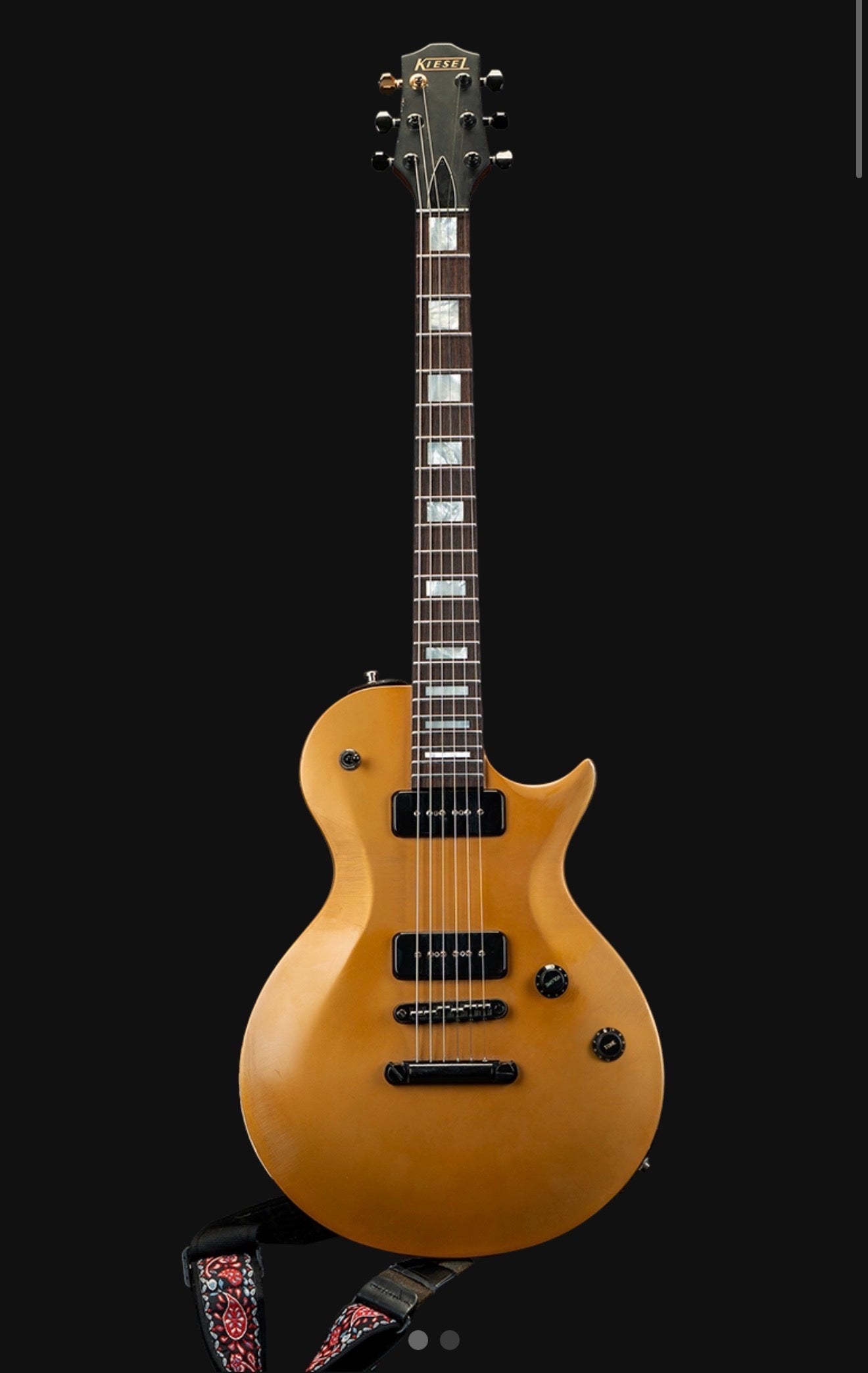 Signature Gold Top Kiesel Guitar & VIP Package